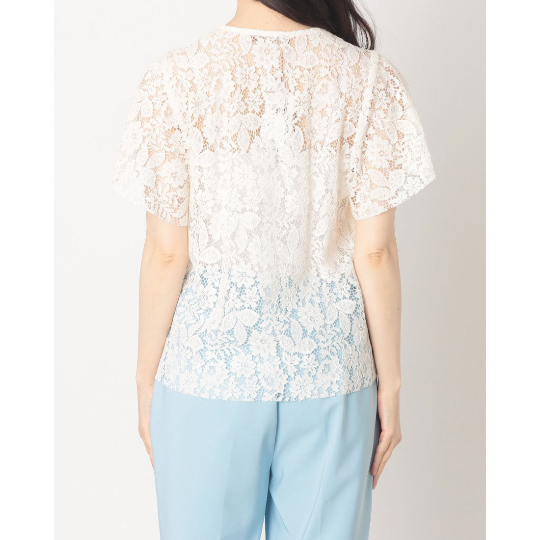 リナシメント RINASCIMENTO リボンビジューレーストップス （Bianco） Bianco