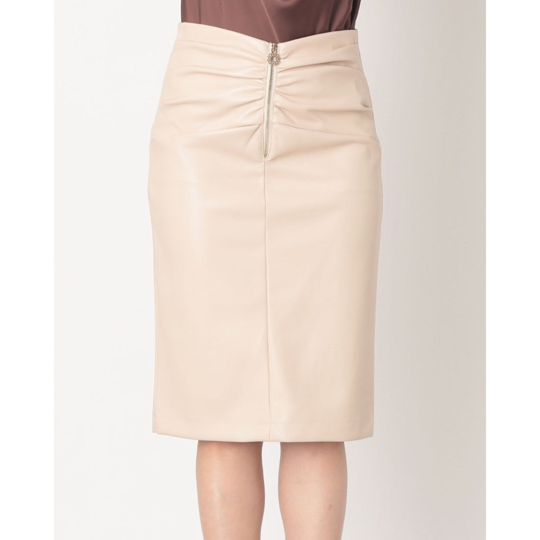 リナシメント RINASCIMENTO エコレザーギャザータイトSK （Beige Chiaro） Beige Chiaro