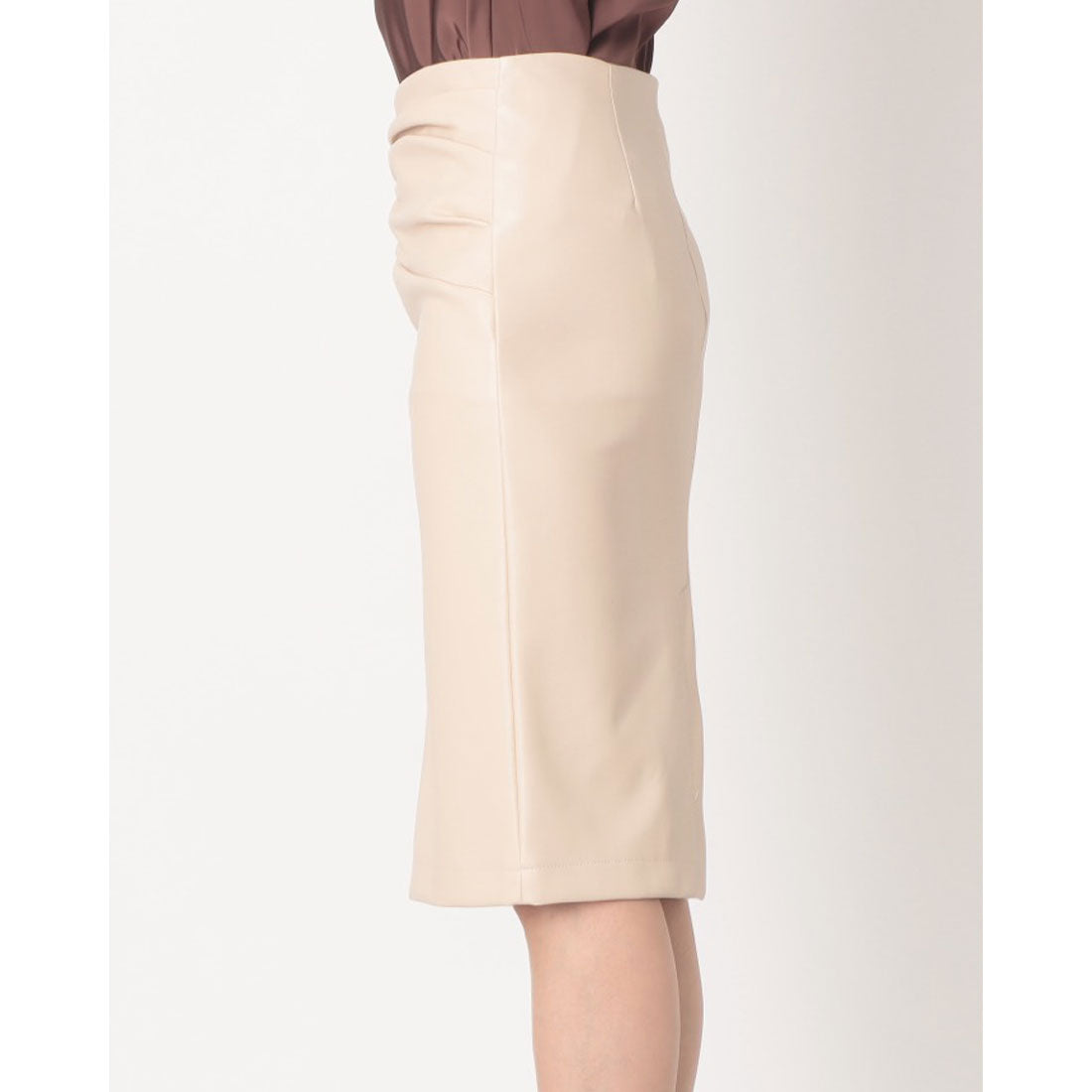 リナシメント RINASCIMENTO エコレザーギャザータイトSK （Beige Chiaro） Beige Chiaro