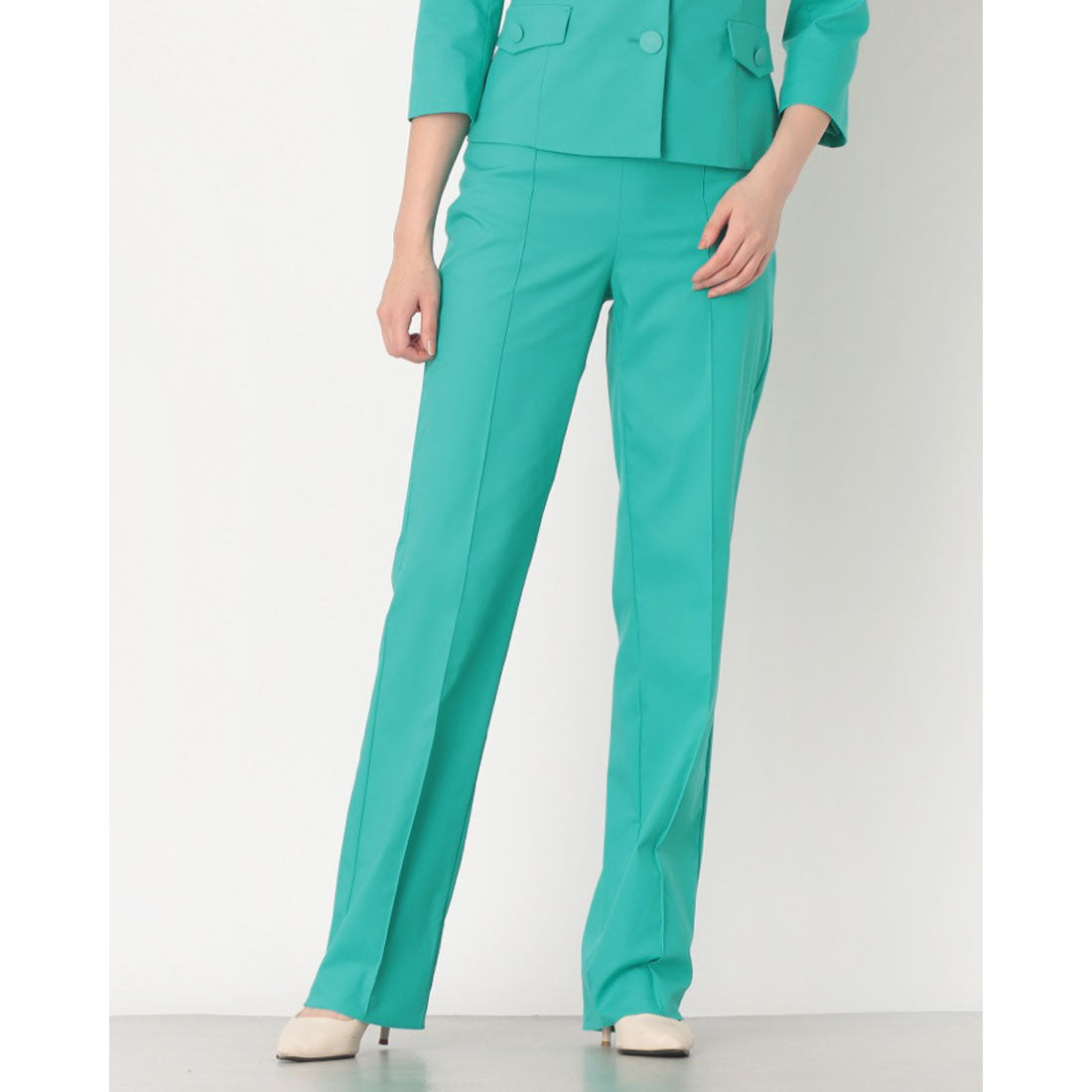 リナシメント RINASCIMENTO ポケットポイントセンタープレスパンツ （Turchese Azzurro） Turchese Azzurro