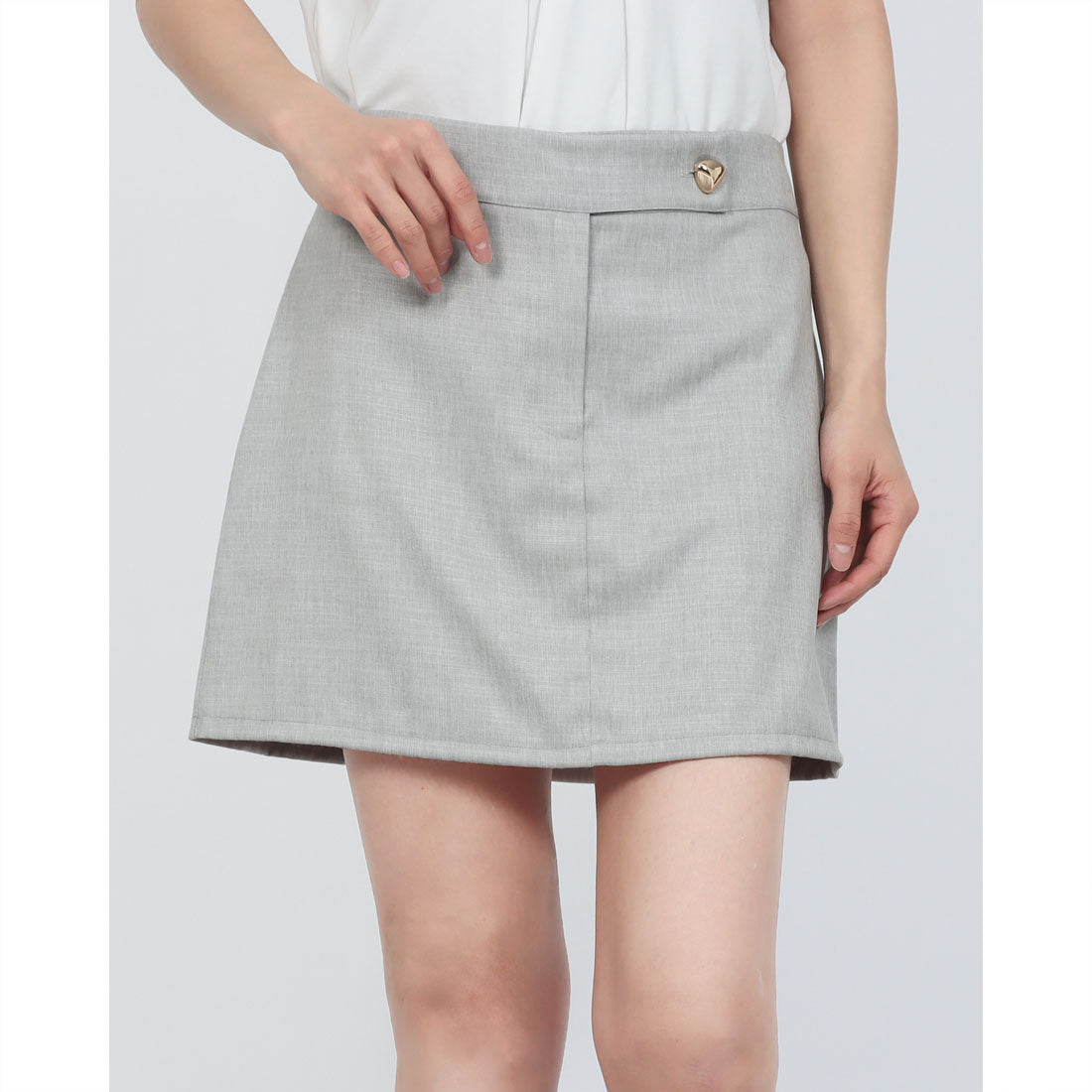 リナシメント RINASCIMENTO トライアングルボタンスクエアスカート （Grigio） Grigio