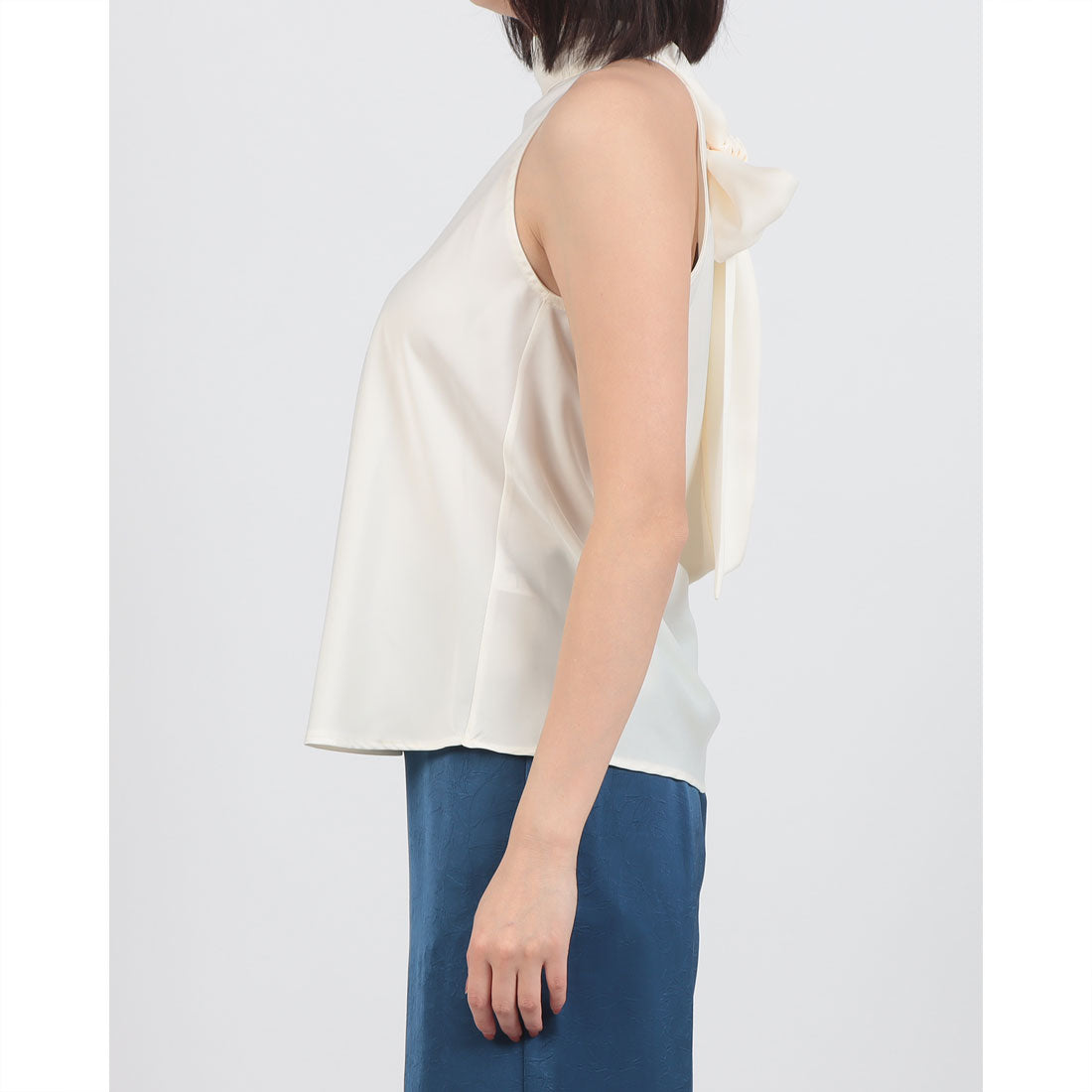 リナシメント RINASCIMENTO バックタイアメスリサテンTOPS （Panna Bianco） Panna Bianco