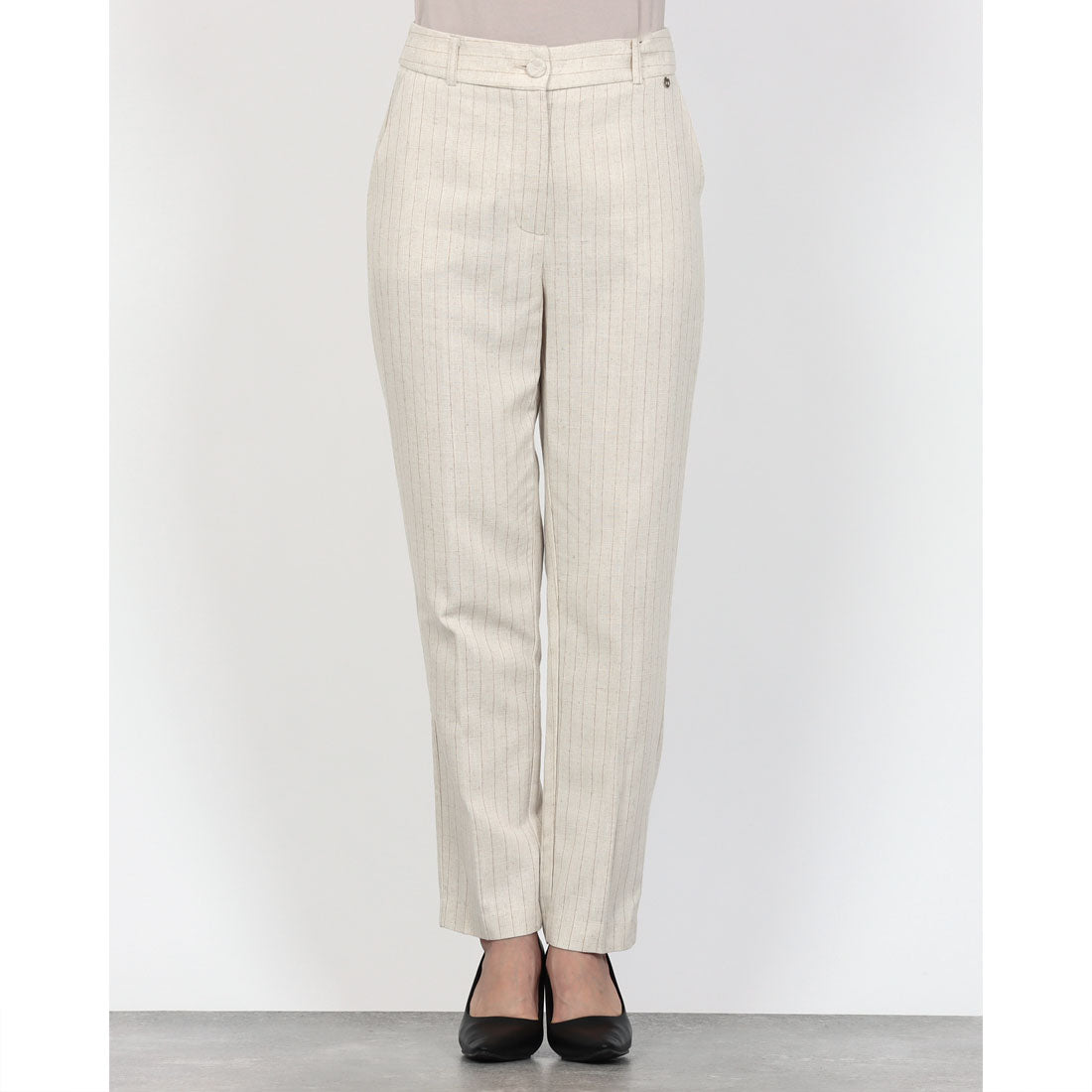 リナシメント RINASCIMENTO ネップストライプパンツ （var.Beige Chiaro） var.Beige Chiaro