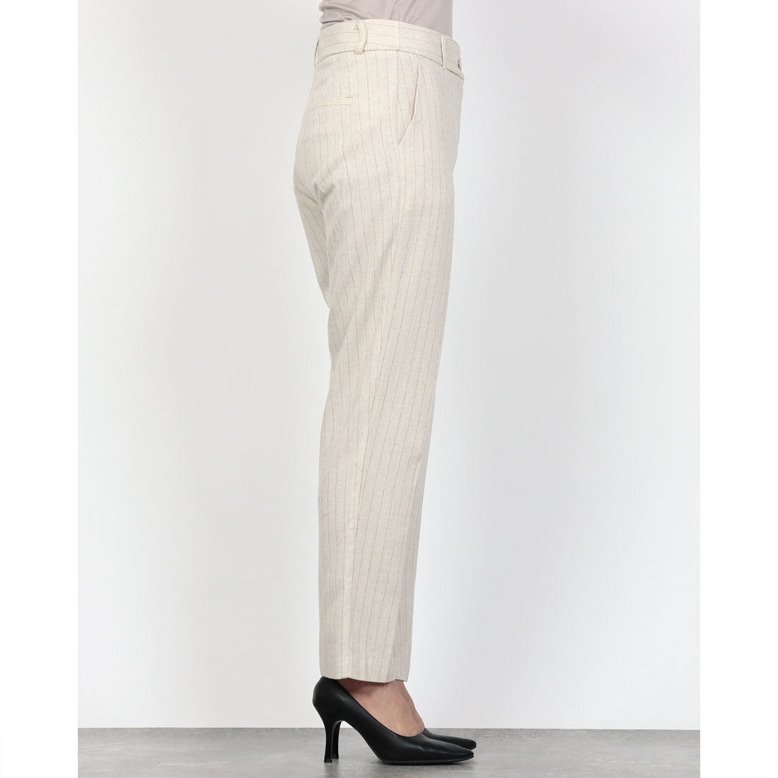 リナシメント RINASCIMENTO ネップストライプパンツ （var.Beige Chiaro） var.Beige Chiaro