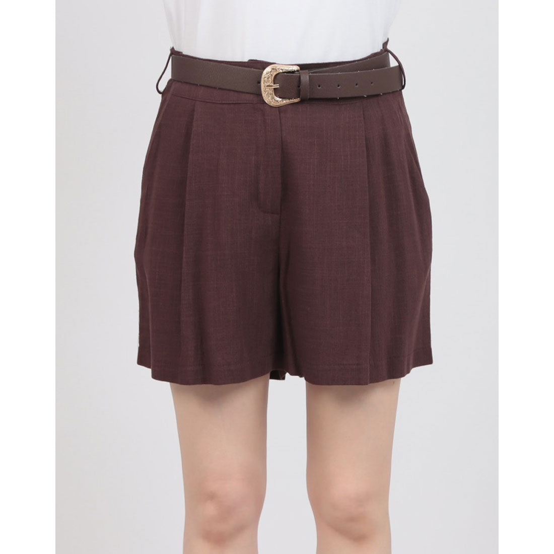 リナシメント RINASCIMENTO Belt付ショートパンツ （Cioccolato） Cioccolato