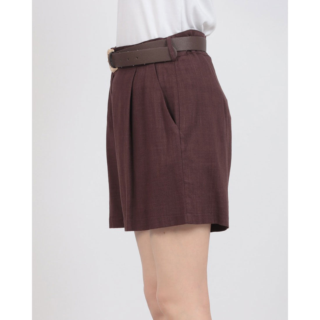 リナシメント RINASCIMENTO Belt付ショートパンツ （Cioccolato） Cioccolato