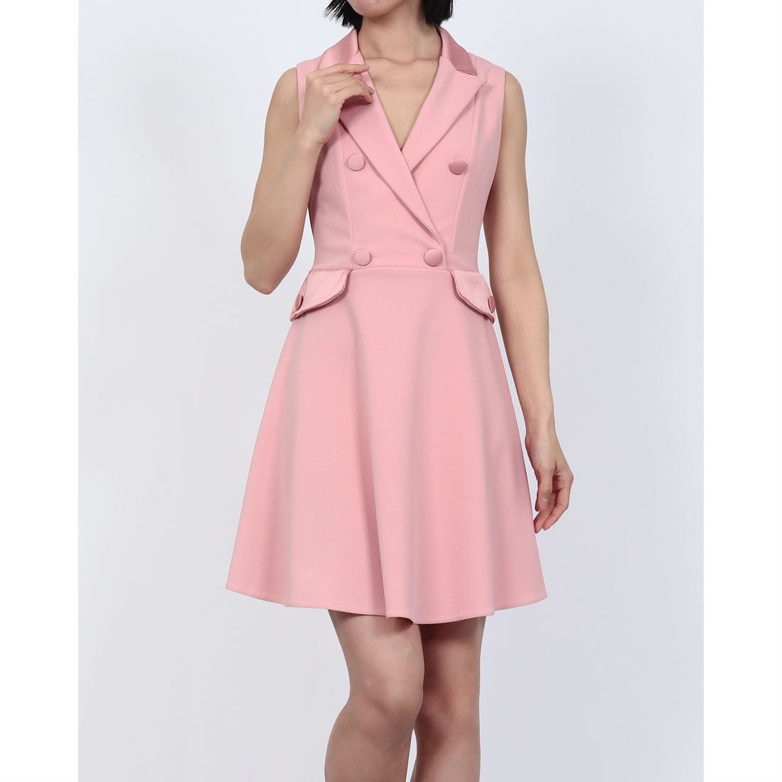 リナシメント RINASCIMENTO ポケットデザインテーラードワンピース （Rosa Antico） Rosa Antico