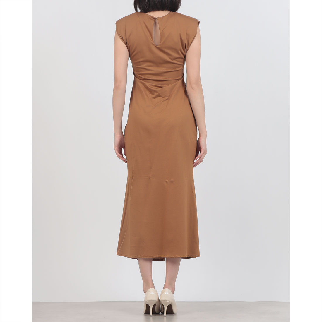 リナシメント RINASCIMENTO シャーリングポイントフレンチスリーブロングOP （Cammello Beige） Cammello Beige