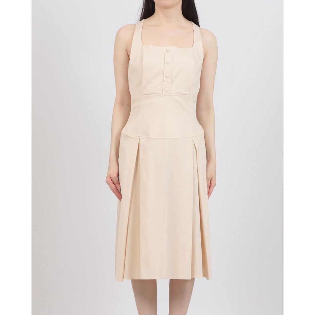 リナシメント RINASCIMENTO スクエアネックタックデザインワンピース （Beige Chiaro） Beige Chiaro