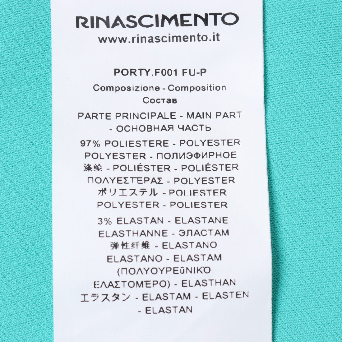 リナシメント RINASCIMENTO フロントプリーツノースリーブTOPS （Turchese Azzurro） Turchese Azzurro