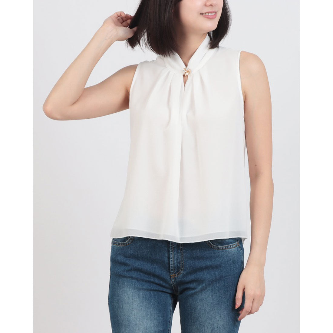 リナシメント RINASCIMENTO ビジューポイントタックBL （Panna Bianco） Panna Bianco