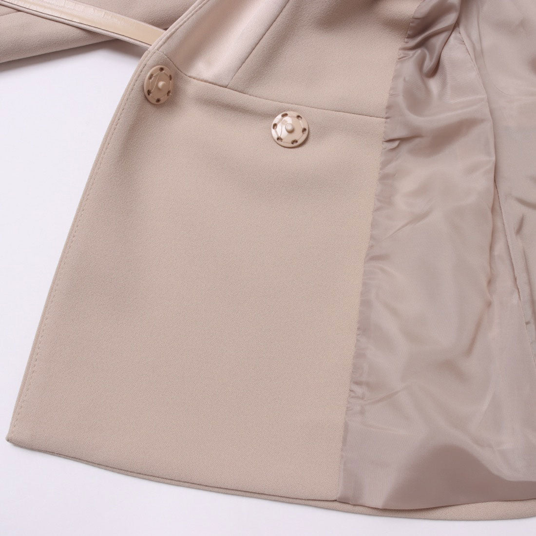 リナシメント RINASCIMENTO カラーレスサテン切替ペプラムジャケット （Tortora Beige） Tortora Beige