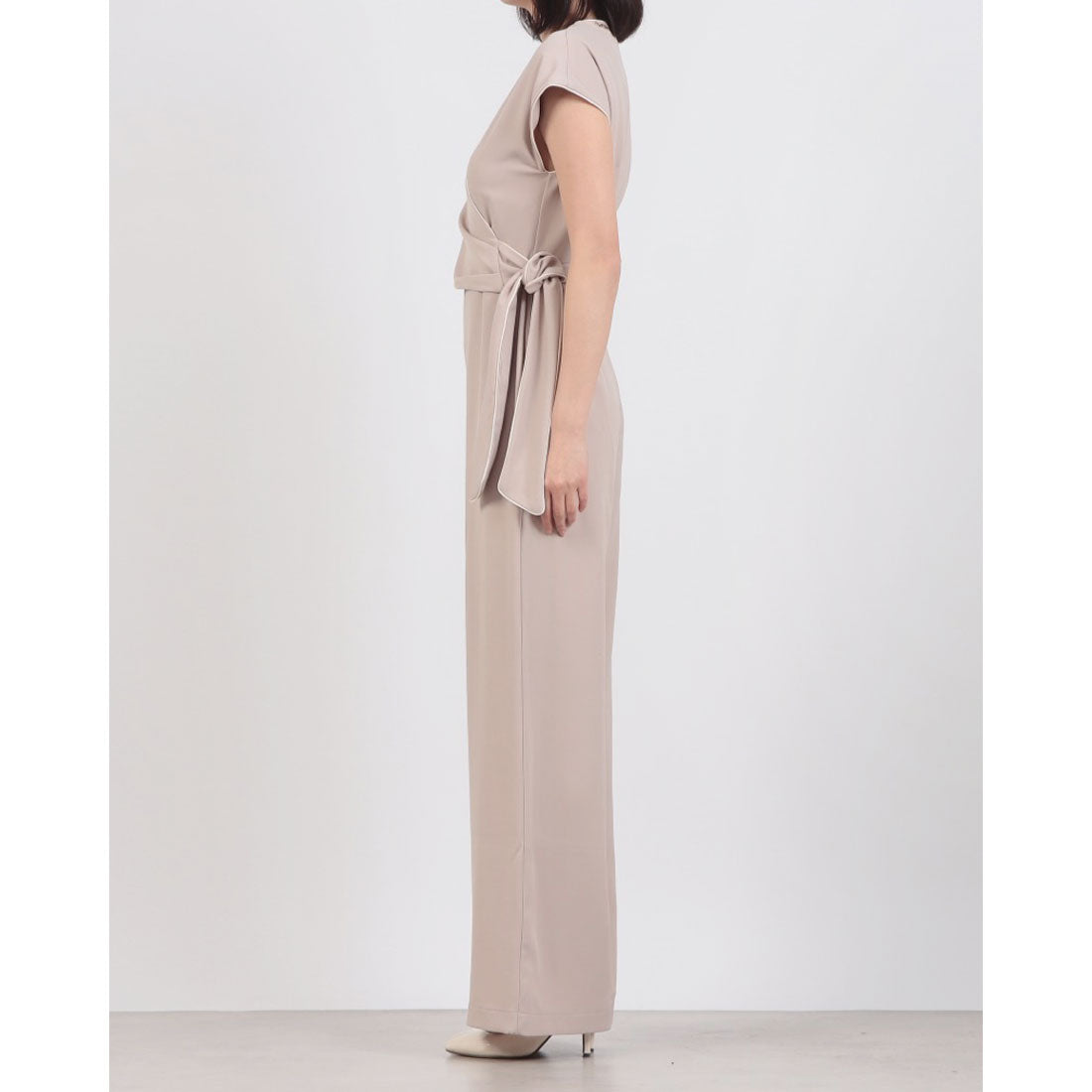 リナシメント RINASCIMENTO パイピングカシュクールオールインワン （Tortora Beige） Tortora Beige