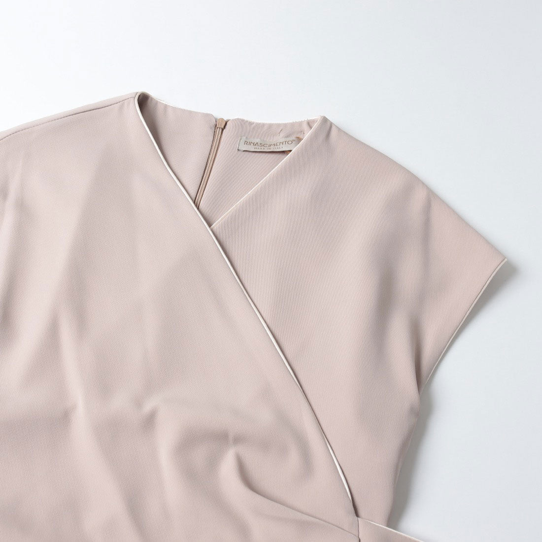 リナシメント RINASCIMENTO パイピングカシュクールオールインワン （Tortora Beige） Tortora Beige