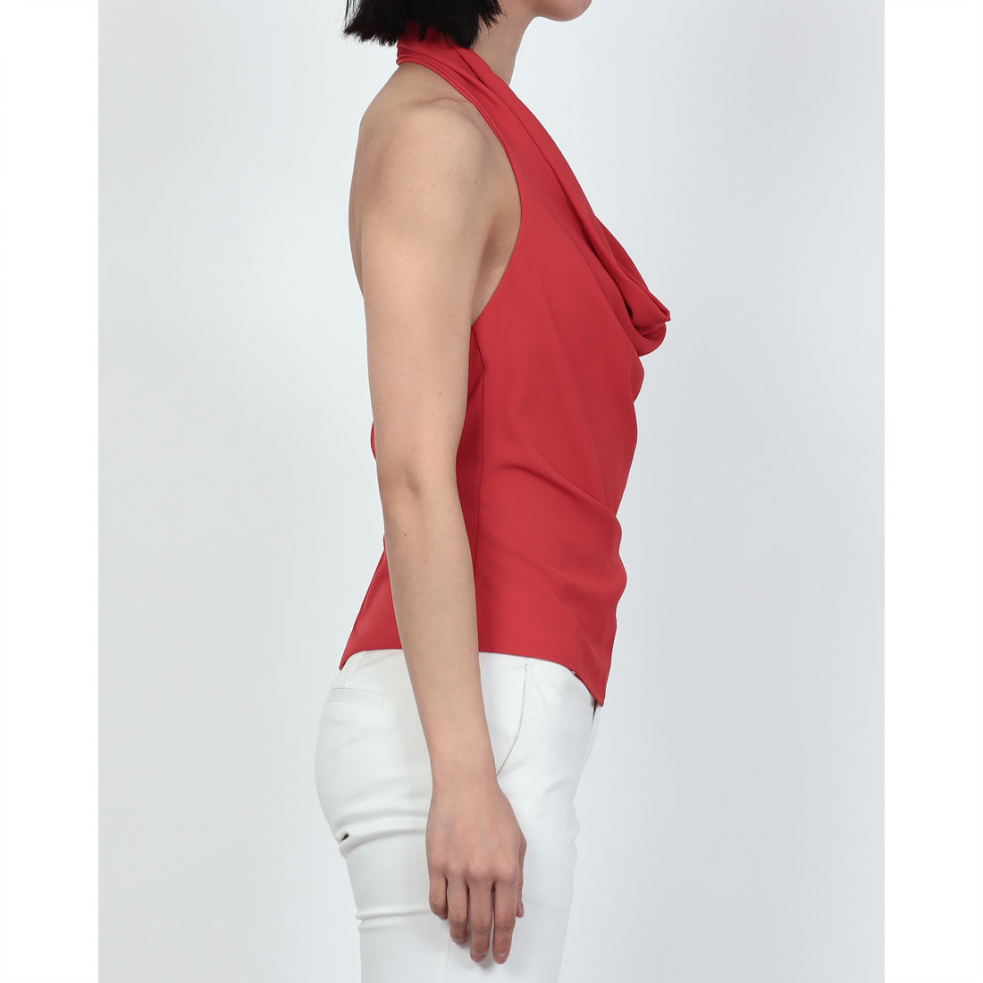リナシメント RINASCIMENTO ホルターネックドレープTOPS （Rosso Fragola） Rosso Fragola