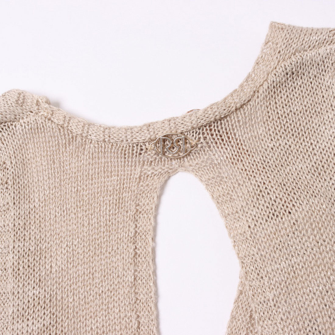 リナシメント RINASCIMENTO バック開きVネックノースリニット （Tortora Beige） Tortora Beige