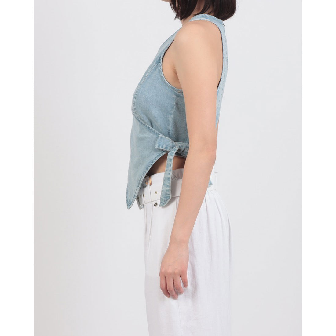 リナシメント RINASCIMENTO Denimラップベスト （Azzurro） Azzurro