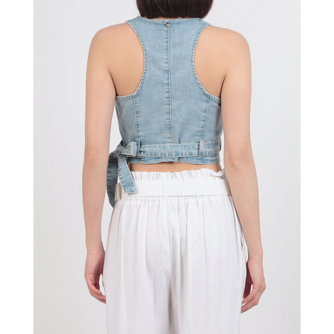 リナシメント RINASCIMENTO Denimラップベスト （Azzurro） Azzurro