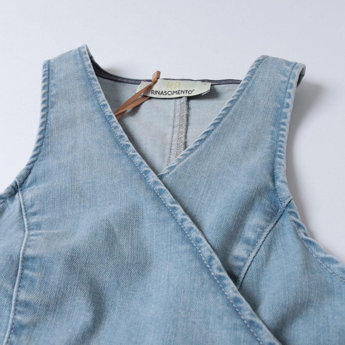 リナシメント RINASCIMENTO Denimラップベスト （Azzurro） Azzurro