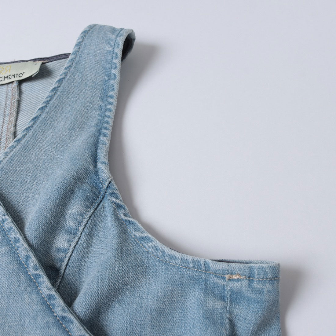 リナシメント RINASCIMENTO Denimラップベスト （Azzurro） Azzurro