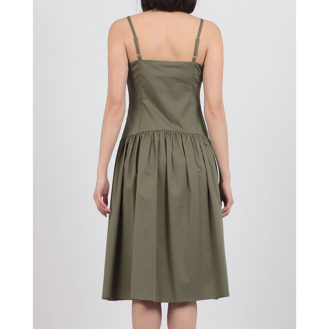 リナシメント RINASCIMENTO プリーツデザイン切替フレアキャミワンピース （Militare Verde） Militare Verde