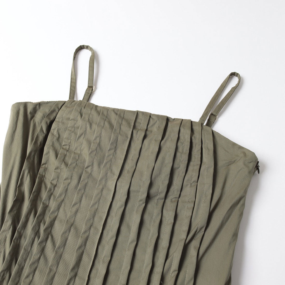 リナシメント RINASCIMENTO プリーツデザイン切替フレアキャミワンピース （Militare Verde） Militare Verde
