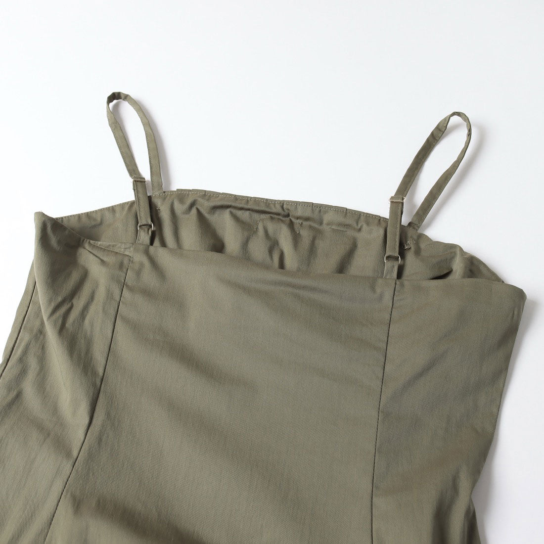 リナシメント RINASCIMENTO プリーツデザイン切替フレアキャミワンピース （Militare Verde） Militare Verde