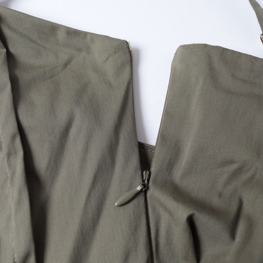 リナシメント RINASCIMENTO プリーツデザイン切替フレアキャミワンピース （Militare Verde） Militare Verde
