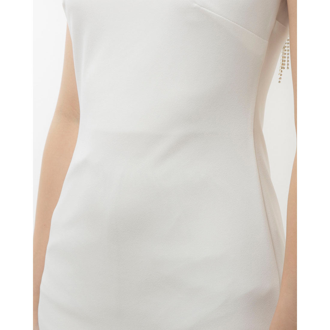 RINASCIMENTO Square Cut Back Jeweled Tight Dress