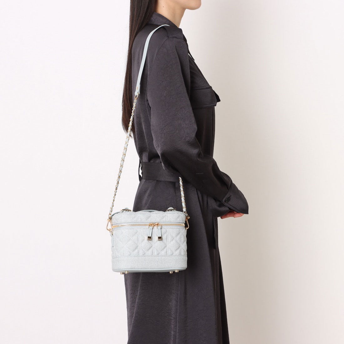 RANDA Quilted 2-Way Vanity Bag