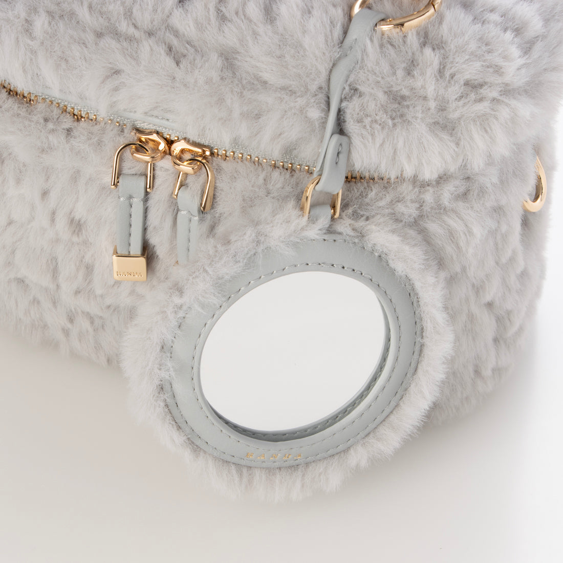 ランダ RANDA ★ 【TOM and JERRY】ミラー付きバニティバッグ （BEIGE） BEIGE