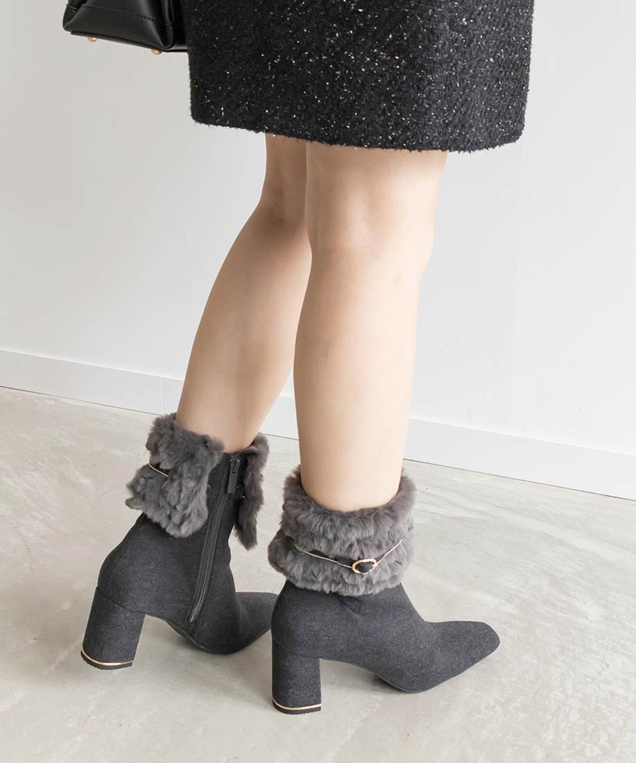 RANDA 4-WAY Fur Short Boots
