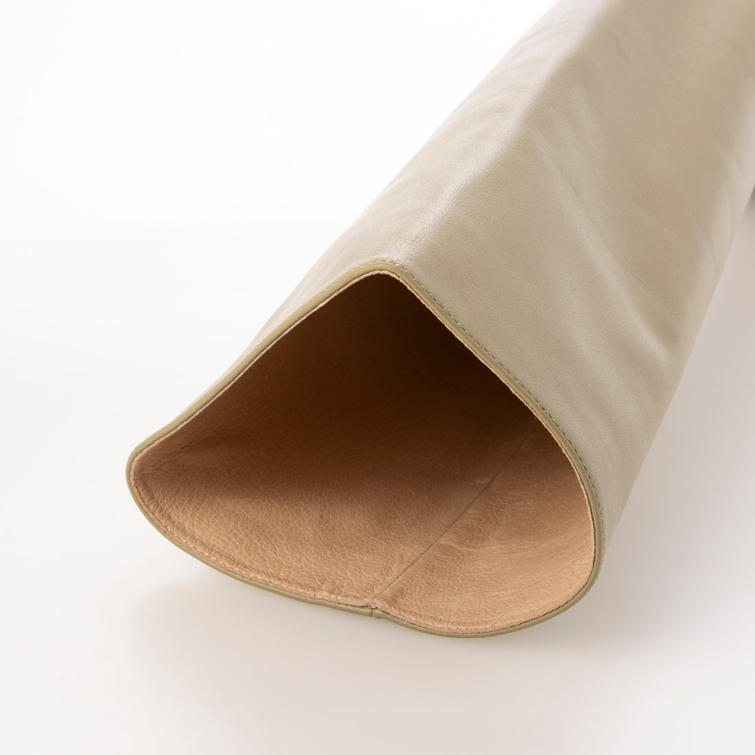 ランダ RANDA 【A de Vivre】【本革】レザーポインテッドトゥロングブーツ（BEIGE） BEIGE