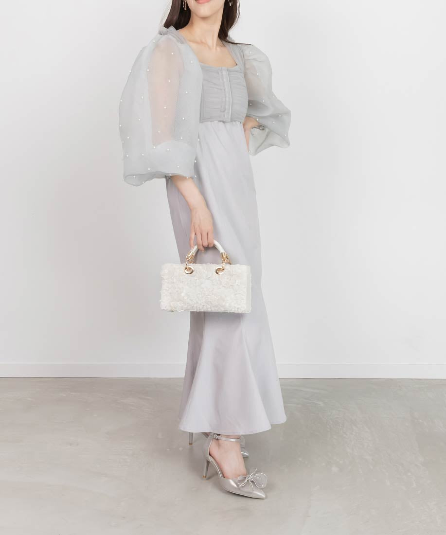 ランダ RANDA 3WAYリボンセパレートパンプス （SILVER） SILVER