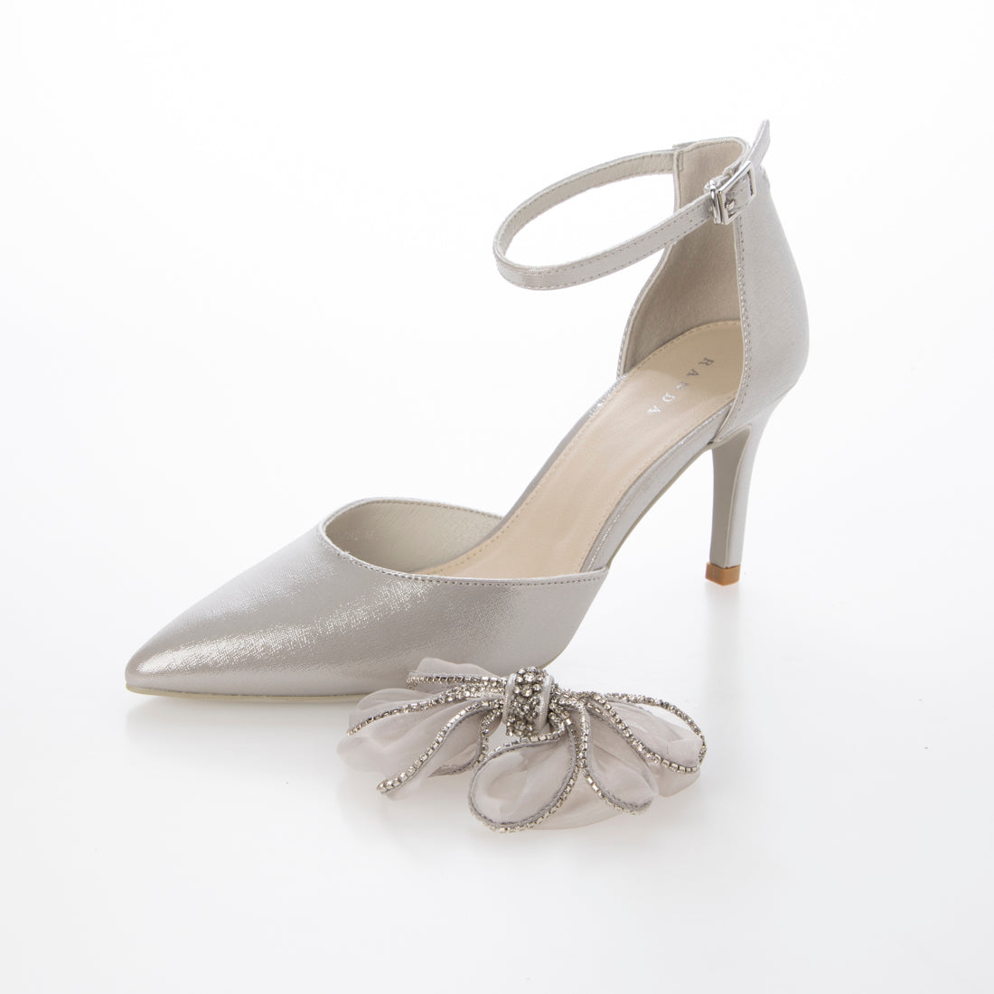 ランダ RANDA 3WAYリボンセパレートパンプス （SILVER） SILVER