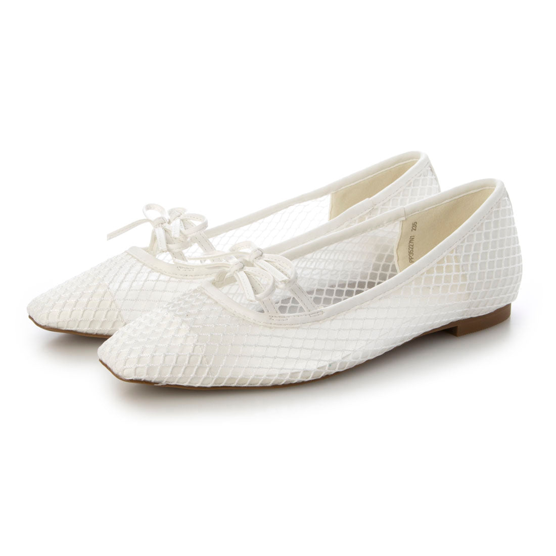 RANDA Double Ribbon Mesh Flat Pumps