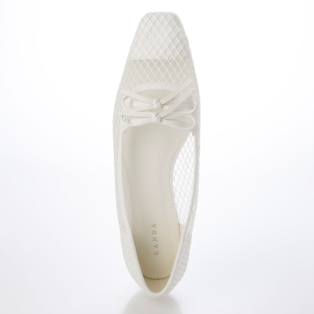 RANDA Double Ribbon Mesh Flat Pumps