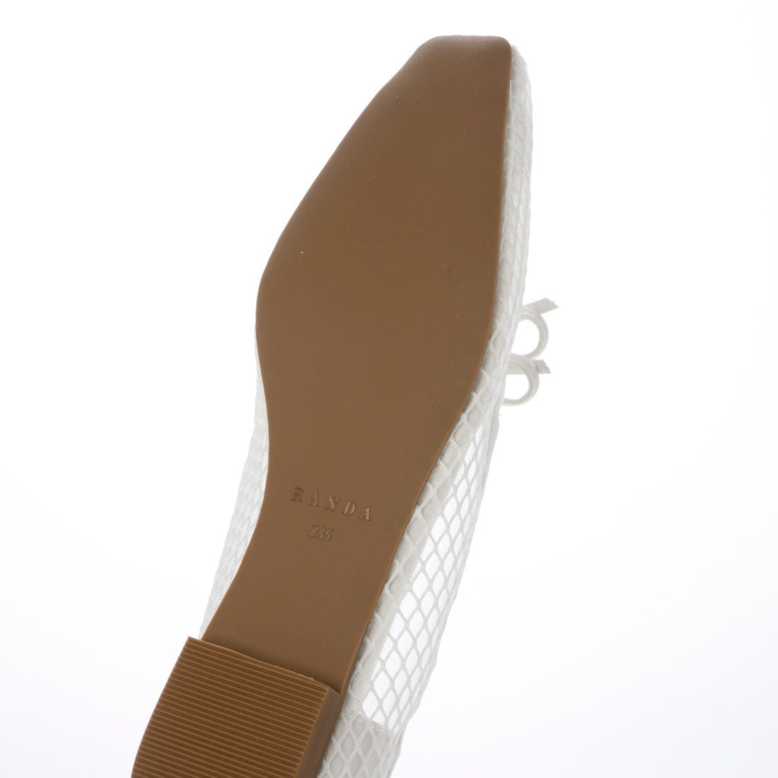 RANDA Double Ribbon Mesh Flat Pumps