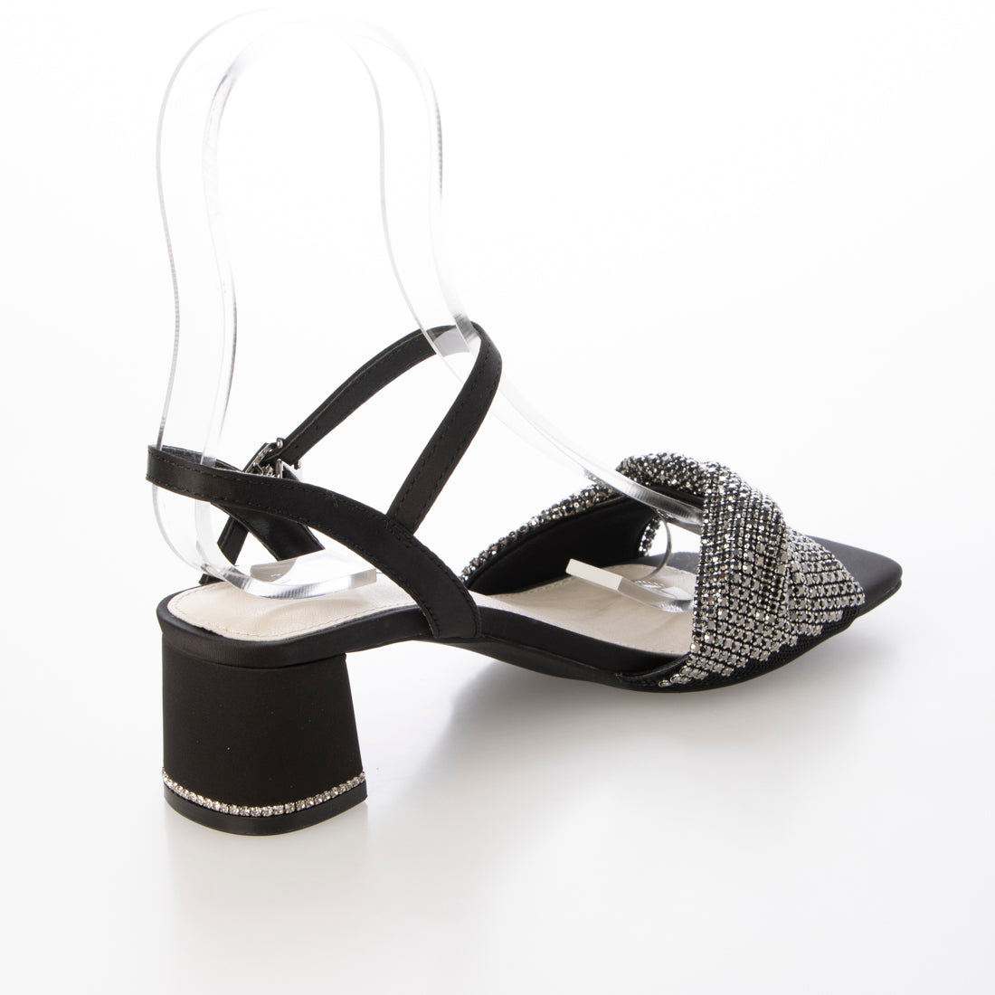 ランダ RANDA ビジューストラップサンダル （BLACK） BLACK