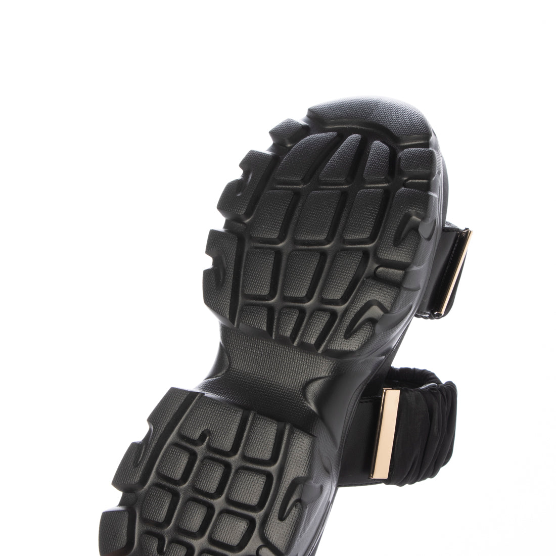 ランダ RANDA ギャザーベルトスポーツミュールサンダル （BLACK） BLACK