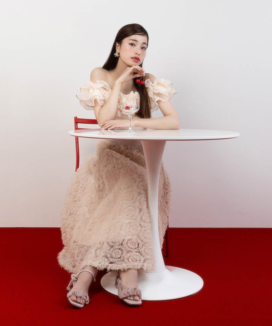 ランダ RANDA 【Cherry Collection】チェリーヒールストラップサンダル （PINK） PINK