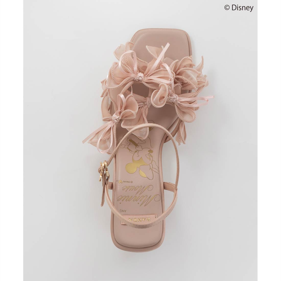ランダ RANDA  【Mickey＆Minnie】/ランダムリボンサンダル （PINK） PINK