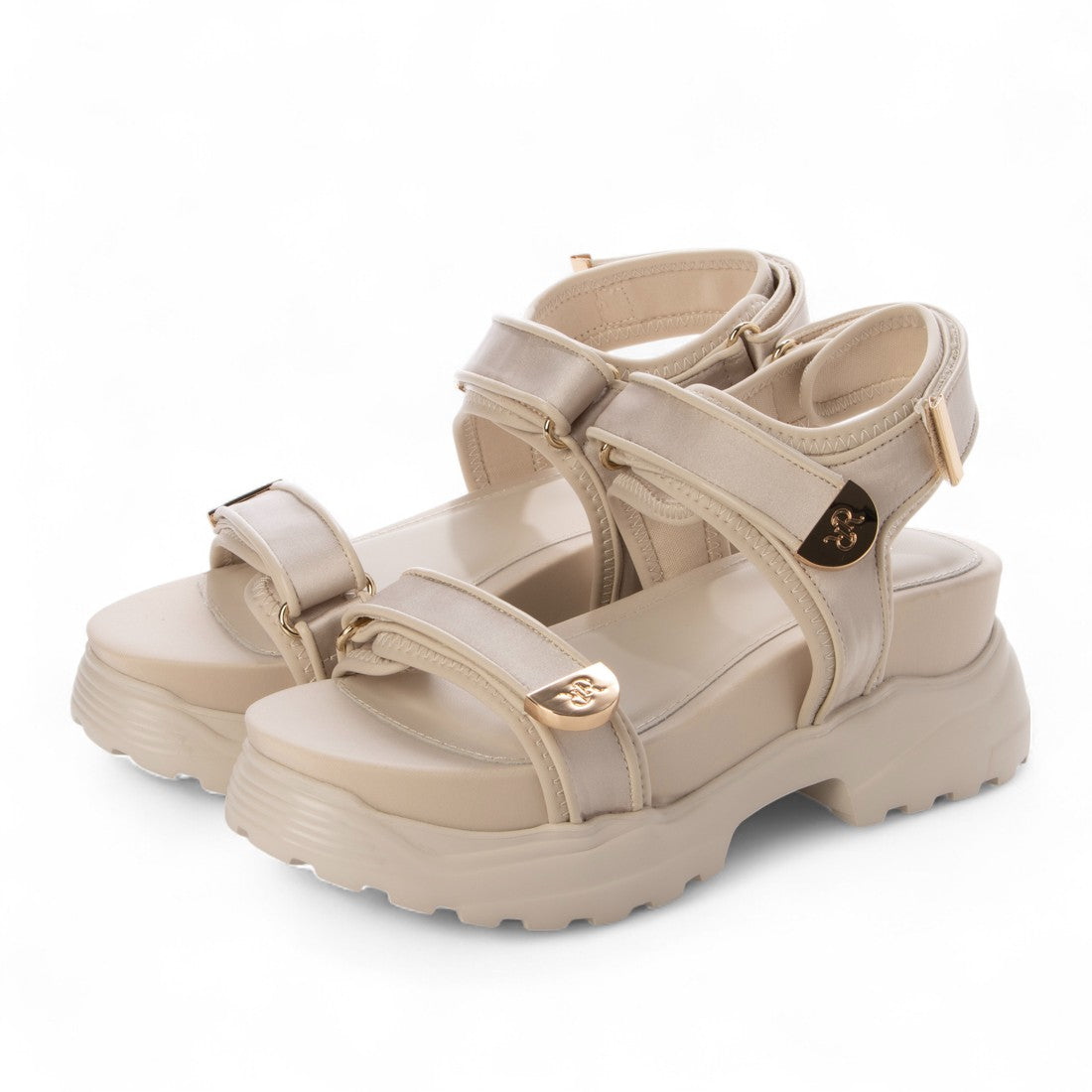 ランダ RANDA  モノグラムベルトスポーツサンダル （IVORY） IVORY