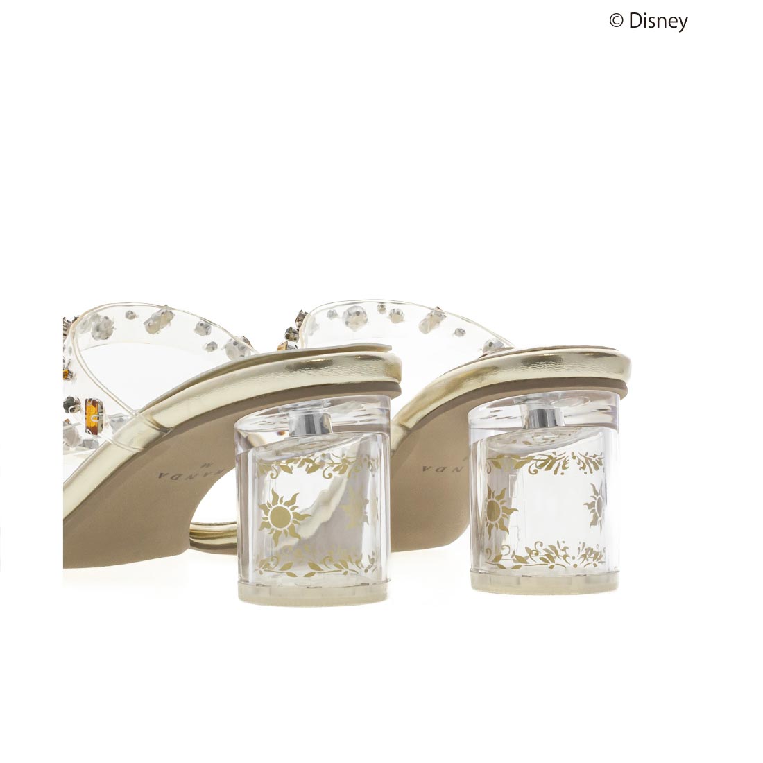 ランダ RANDA 【DISNEY/ディズニー “ラプンツェル”シリーズ】ランタンヒールサンダル （GOLD） GOLD