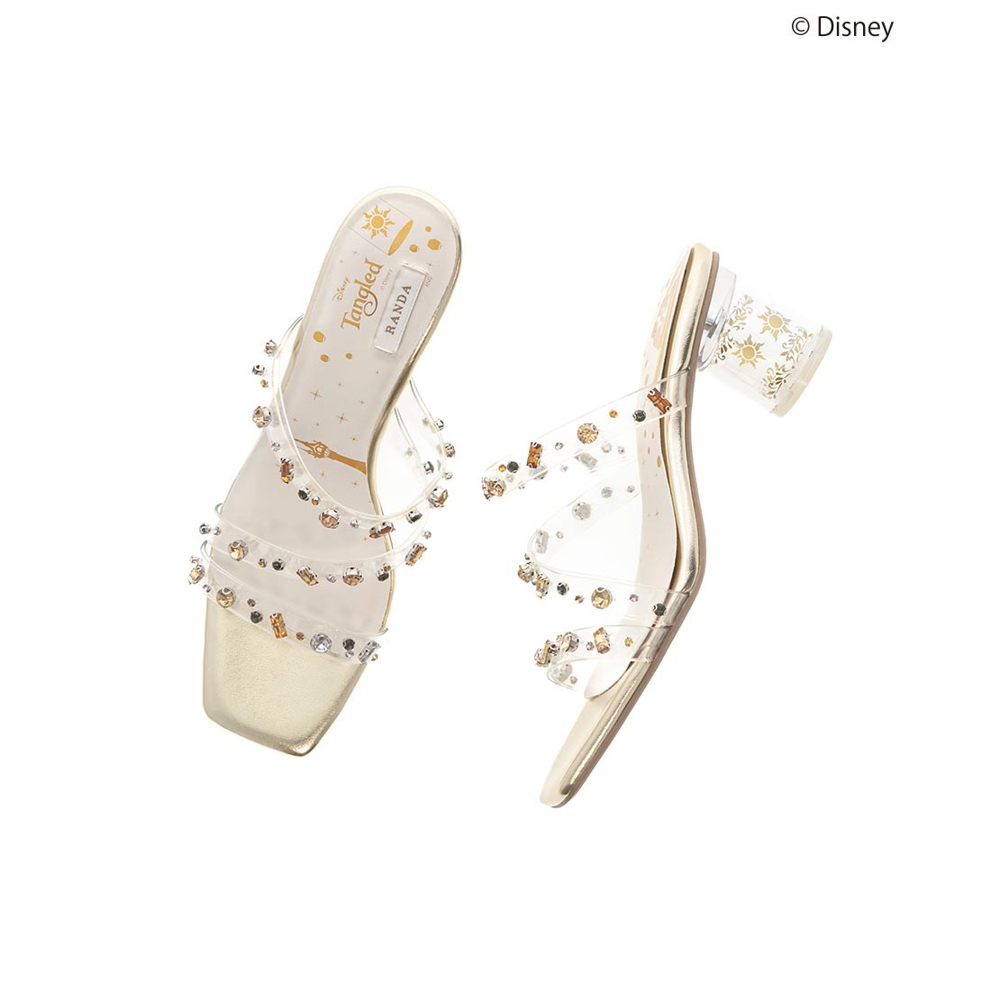 ランダ RANDA 【DISNEY/ディズニー “ラプンツェル”シリーズ】ランタンヒールサンダル （GOLD） GOLD