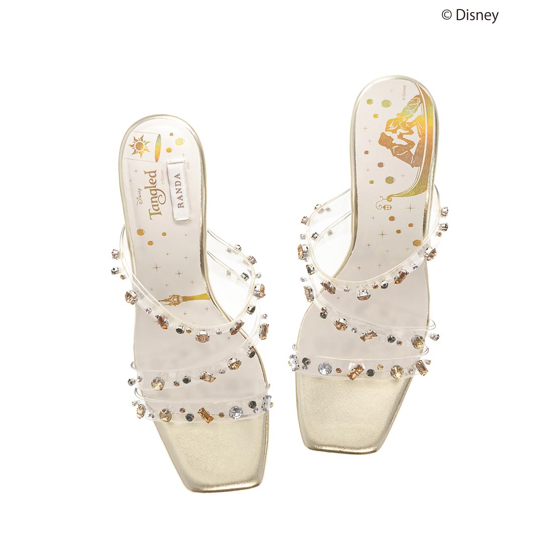 ランダ RANDA 【DISNEY/ディズニー “ラプンツェル”シリーズ】ランタンヒールサンダル （GOLD） GOLD