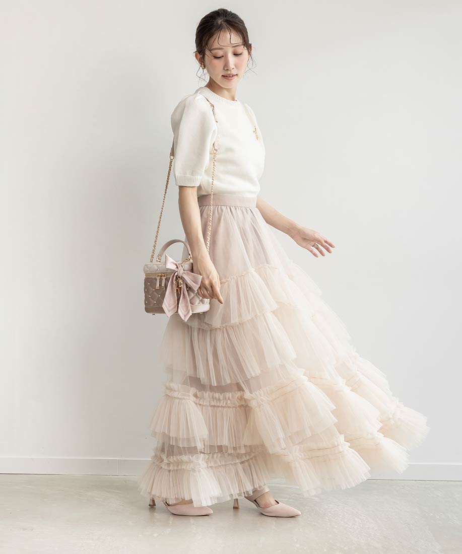 ランダ RANDAゴールドパーツミュールパンプス （PINK） PINK