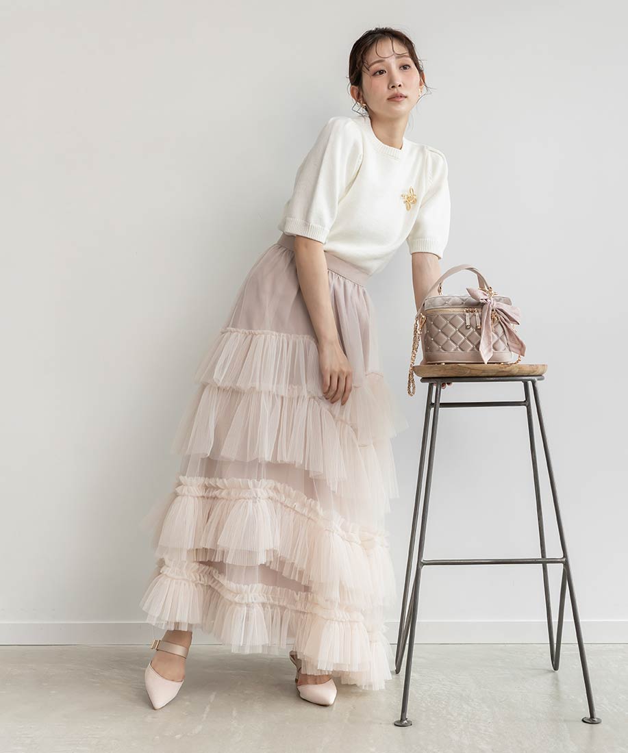 ランダ RANDAゴールドパーツミュールパンプス （PINK） PINK