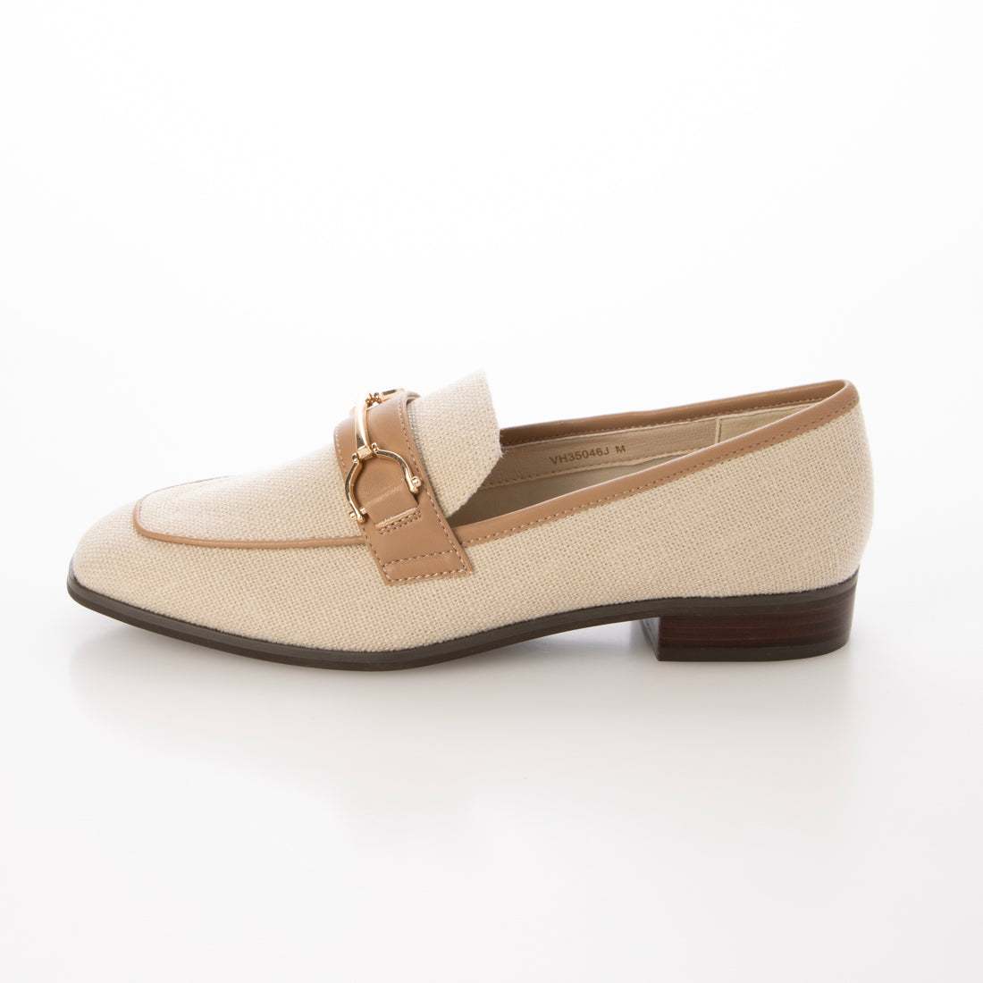 ランダ RANDA 【A de Vivre】サステナブル キャンバスビットローファー（BEIGE） BEIGE