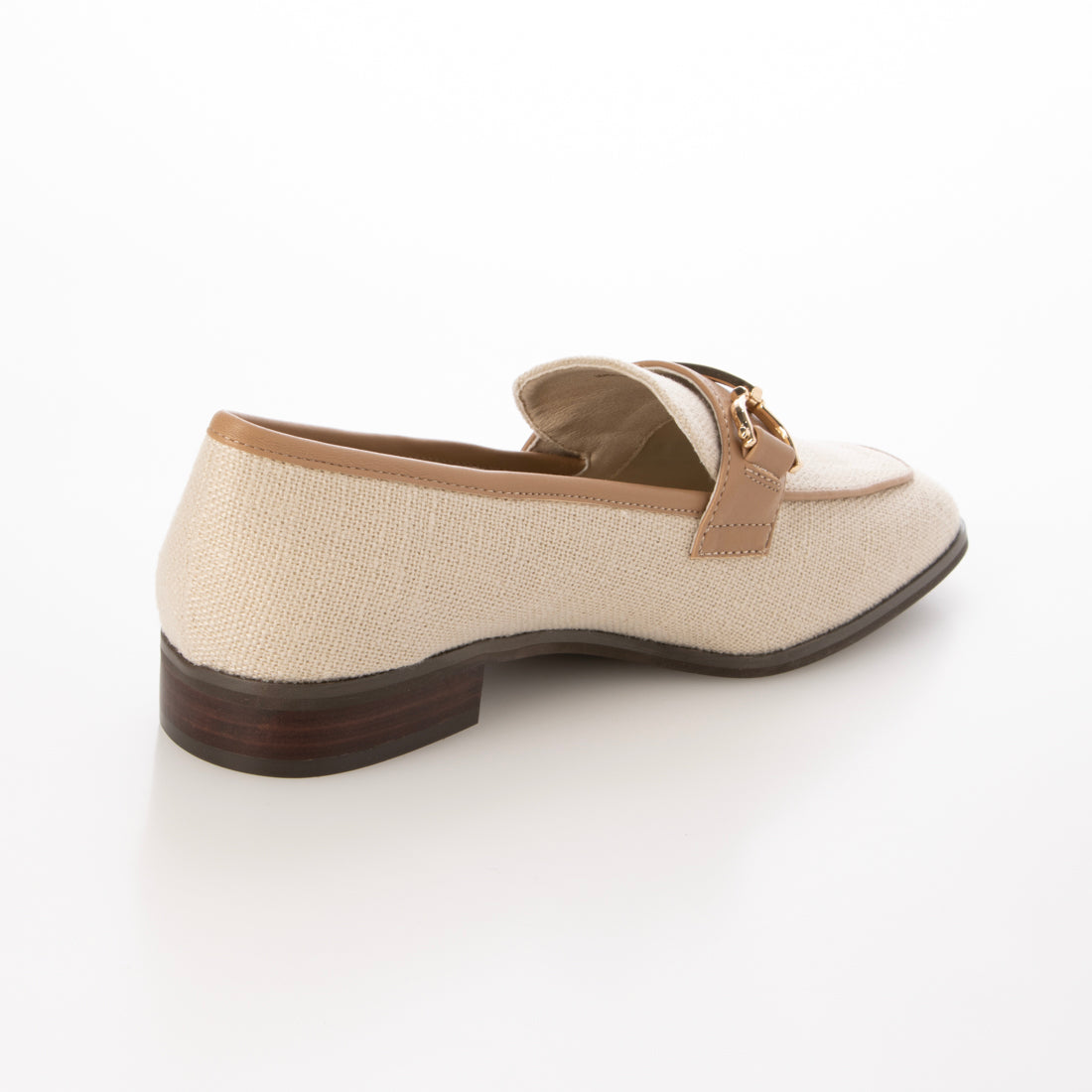 ランダ RANDA 【A de Vivre】サステナブル キャンバスビットローファー（BEIGE） BEIGE